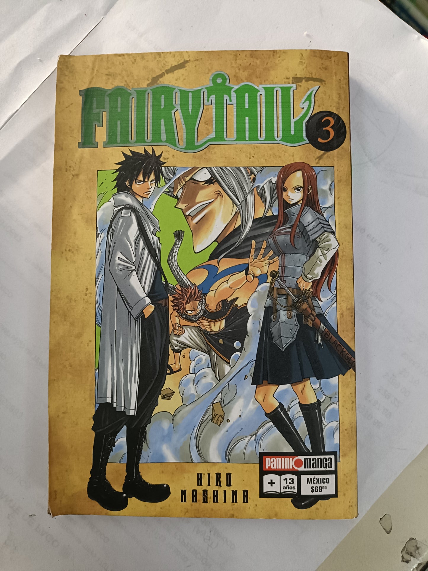 FAIRYTAIL 3 POR HIRO MASHIMA MANGA USADO NOVELA LITERARIO 207