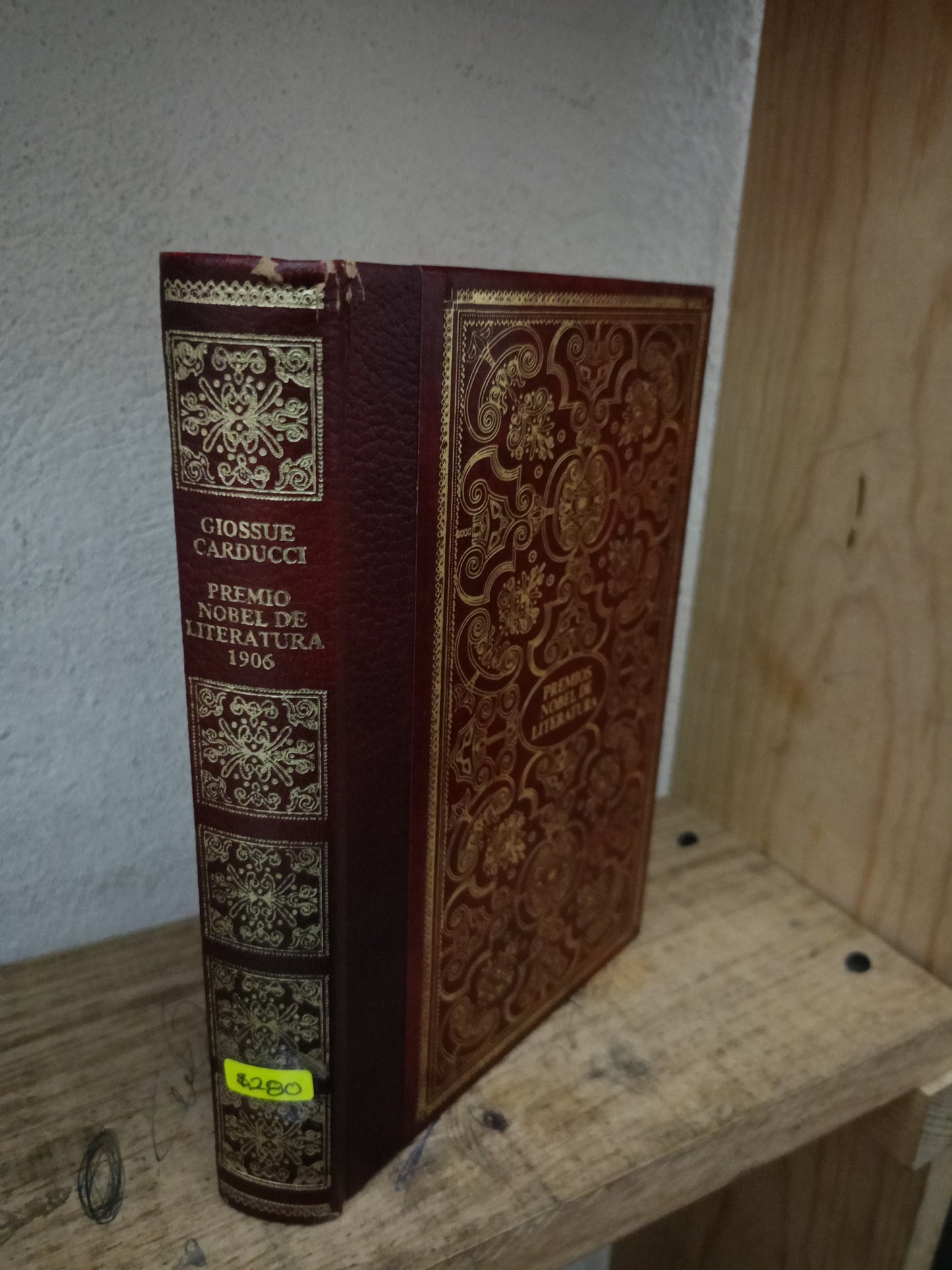 PREMIO NOBEL DE LITERATURA 1906 GIOSSUE CARDUCCI USADO NOVELA LITERARIO 305