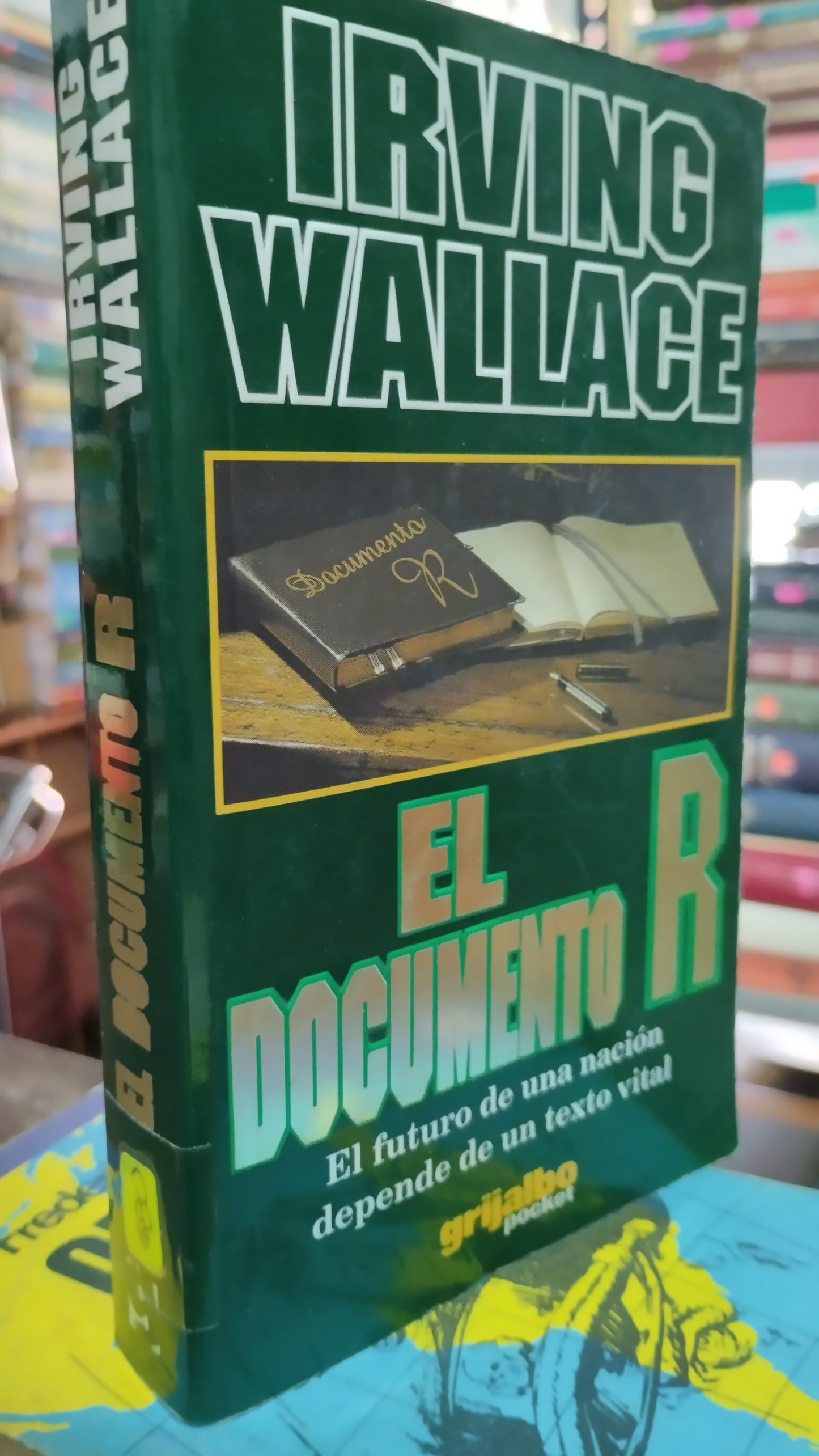 EL DOCUMENTO R POR IRVING WALLACE LIBRO USADO NOVELAS ALDAMA