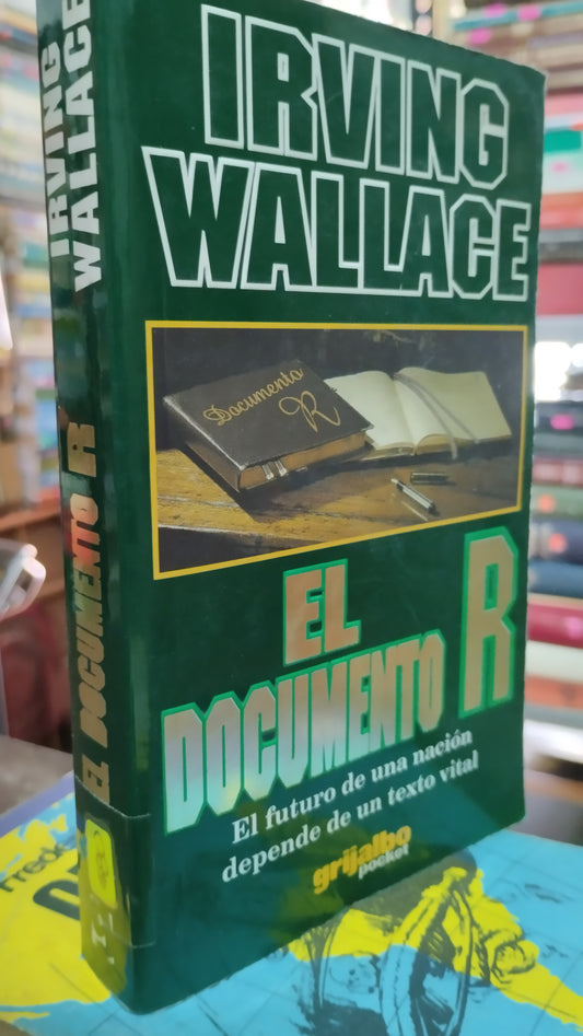 EL DOCUMENTO R POR IRVING WALLACE LIBRO USADO NOVELAS ALDAMA