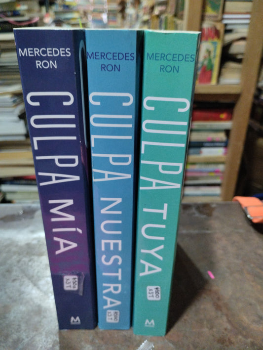 CULPA TUYA, CULPA MIA, CULPA NUESTRO POR MERCEDES RON USADO NOVELAS ALDAMA 3T x $500