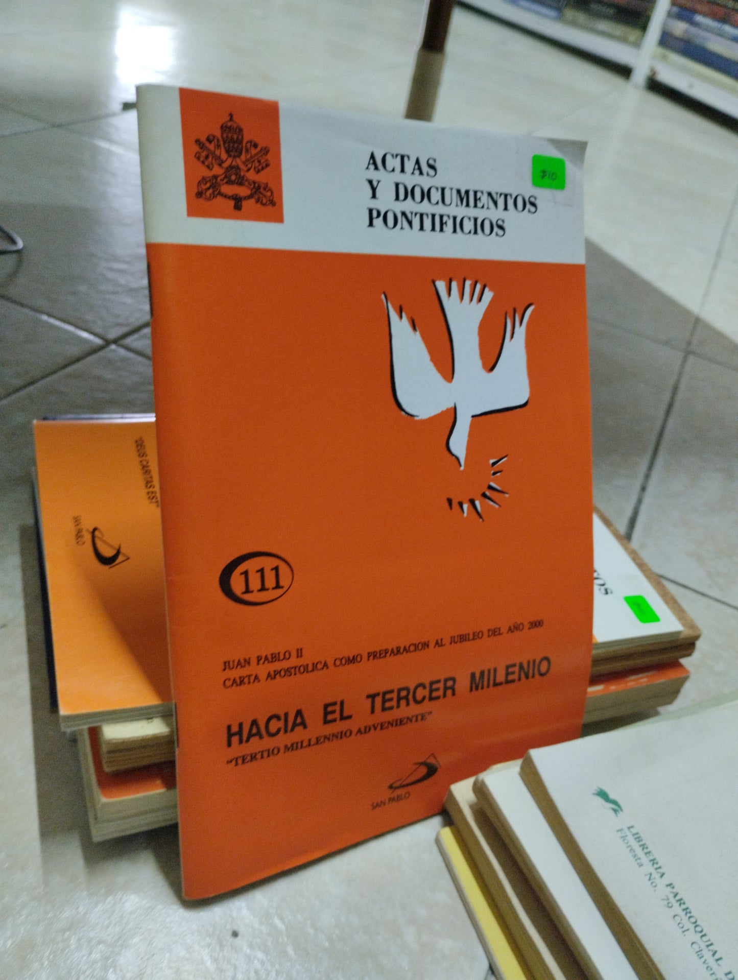HACIA EL TERCER MILENIO, JUAN PABLO II, USADO, RELIGION, JUAREZ 515