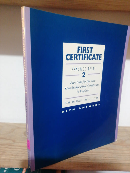 FIRST CERTIFICATE PRACTICE TEST 2 POR MARK HARRISON USADO IDIOMAS JUAREZ