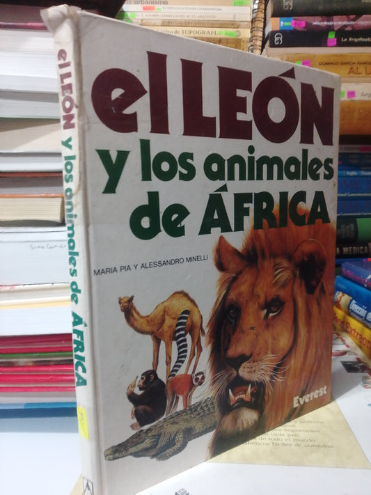 EL LEON Y LOS ANIMALES DE AFRICA POR MARIA PIA Y ALESSANDRO MINELLI USADO INFANTIL JUAREZ