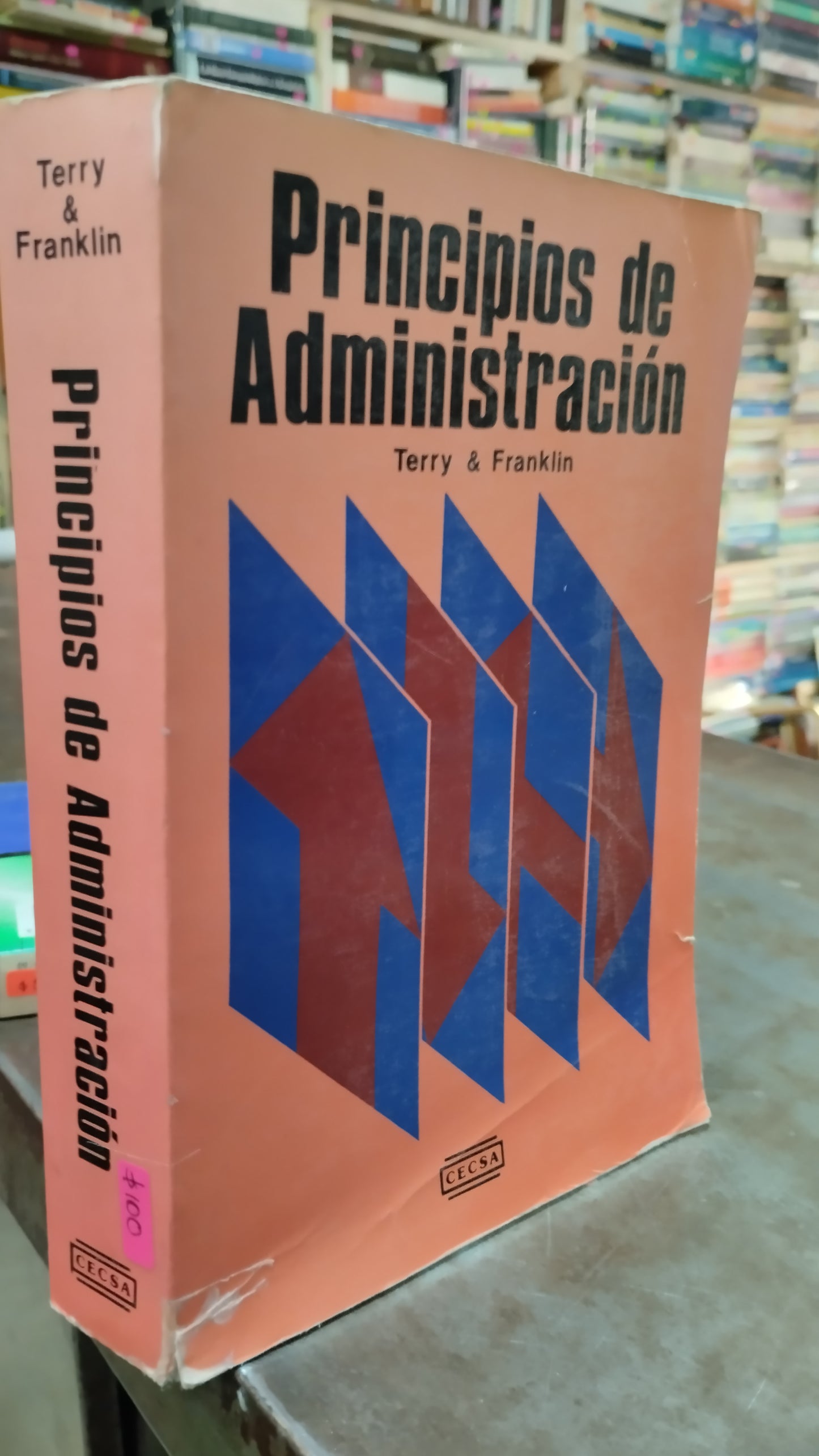 PRINCIPIOS DE ARMINISTRACION POR TERRY & FRANKLIN LIBRO USADO ADMINISTRACION ALDAMA