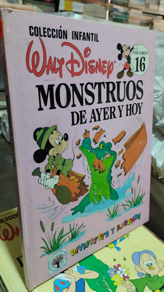 MONSTRUOS DE AYER Y HOY POR EDITORIAL GROLIER LIBRO USADO INFANTIL ALDAMA