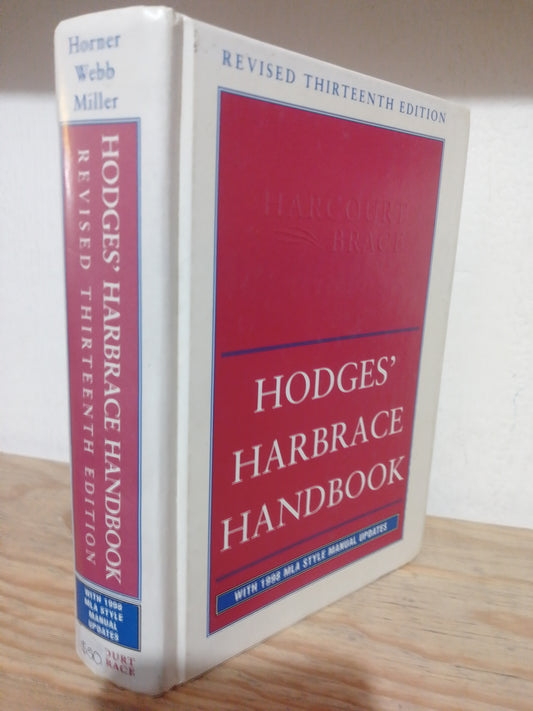 HODGES HARBRACE HANDBOOK POR HORNER WEBB MILLER USADO IDIOMAS JUAREZ