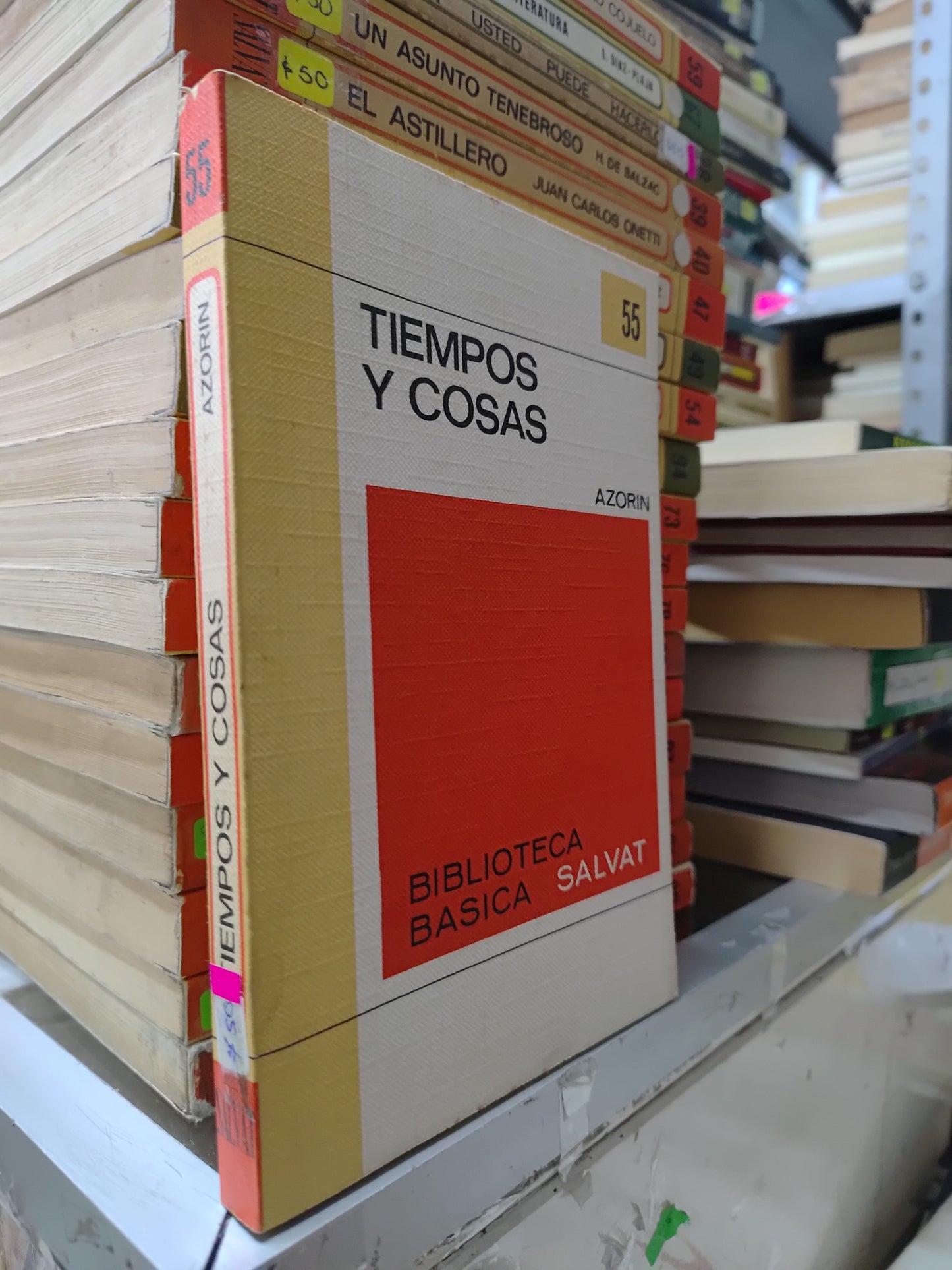 TIEMPOS Y COSAS POR AZORIN USADO NOVELAS JUAREZ 507
