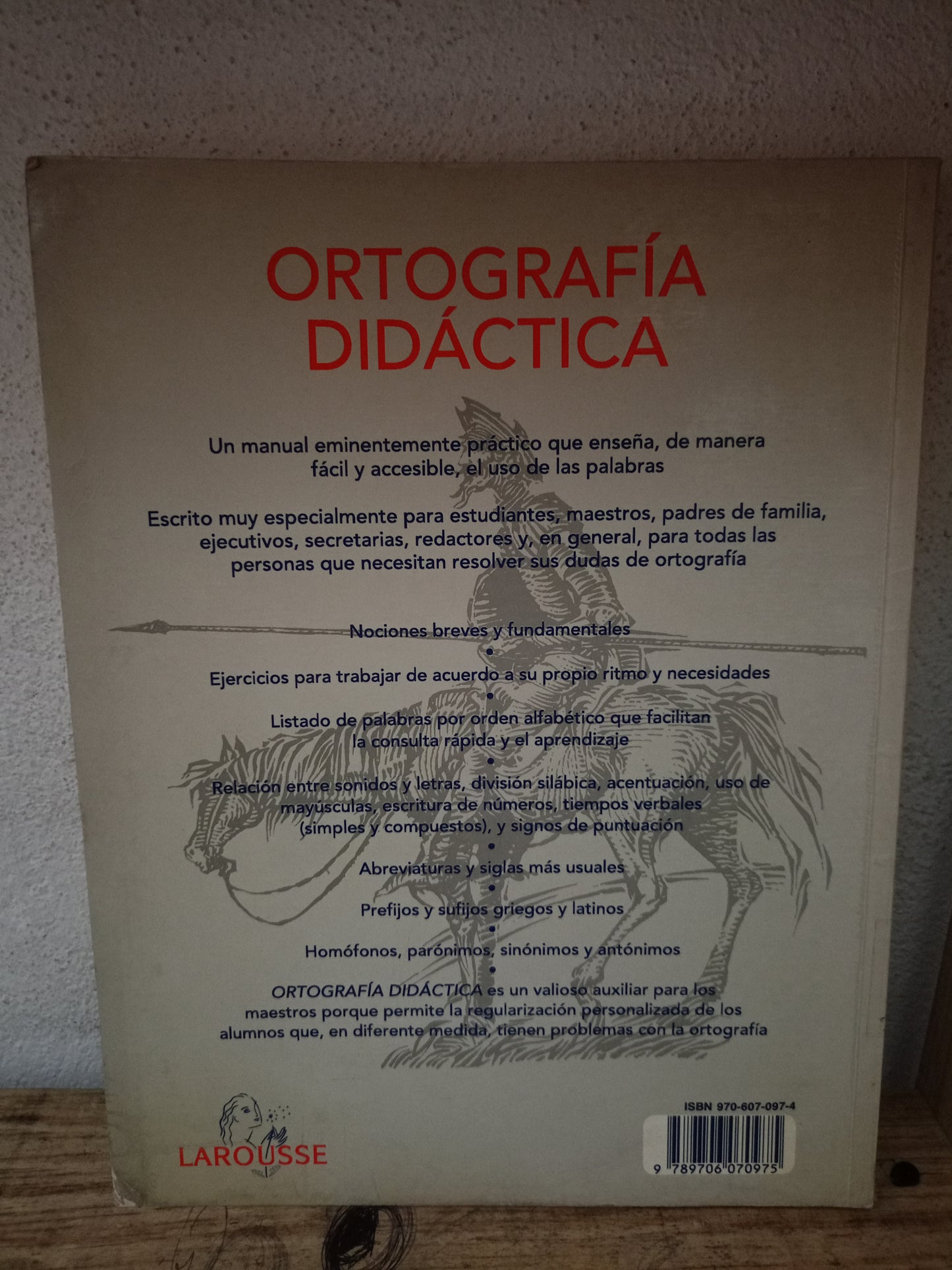 LAROUSSE ORTOGRAFÍA DIDÁCTICA POR CARLOS LÓPEZ PADILLA USADO EDUCACIÓN LITERARIO 305