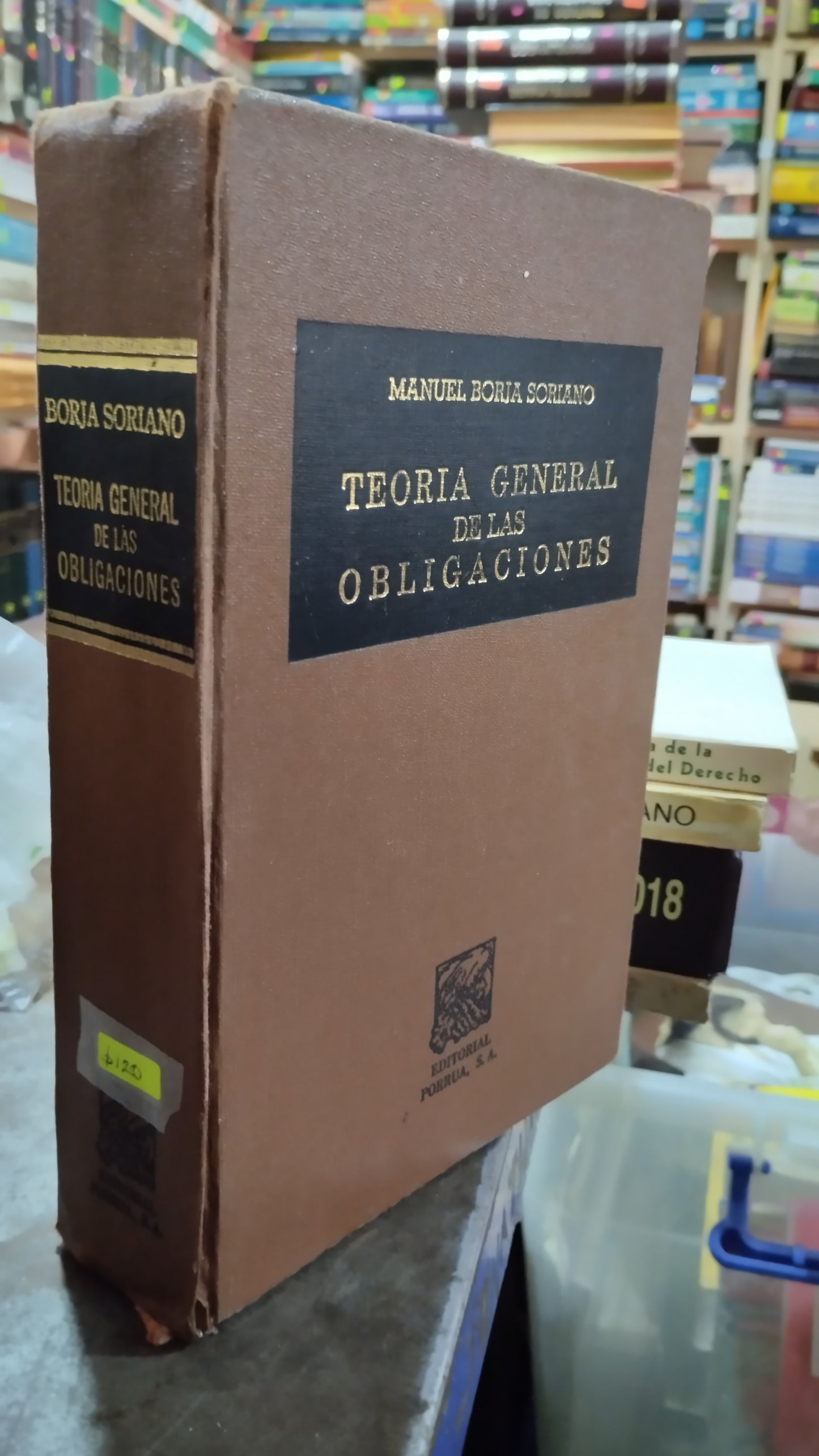 TEORIA GENERAL DE LAS OBLIGACIONES POR MANUEL BORJA SORIANO LIBRO USADO DERECHO ALDAMA