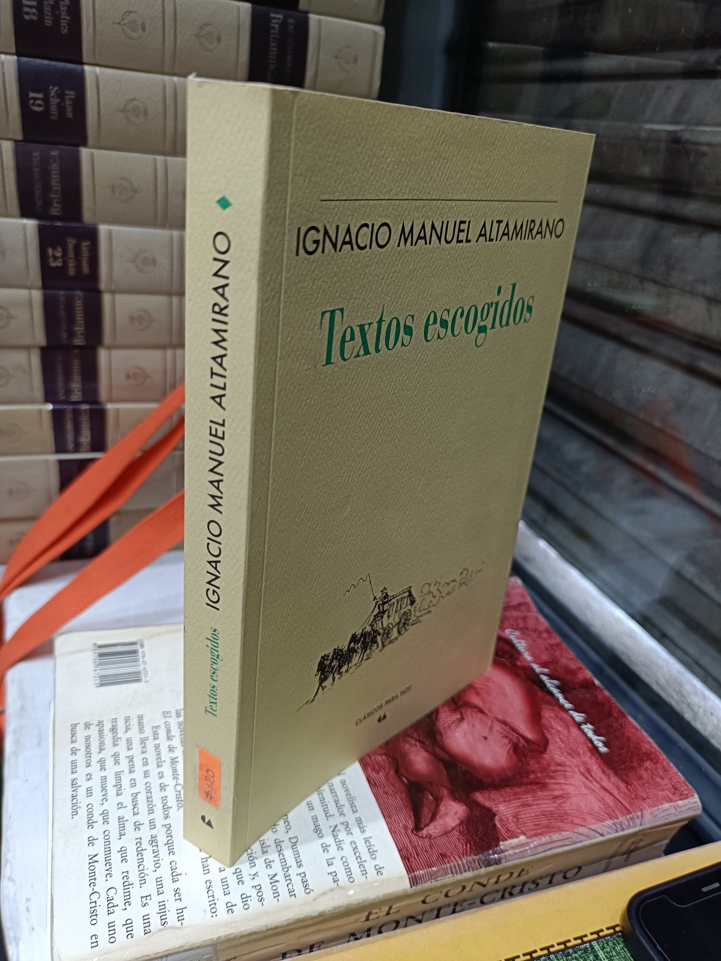 TEXTOS ESCOGIDOS POR IGNACIO MANUEL ALTAMIRANO USADOS NOVELAS JUAREZ 515