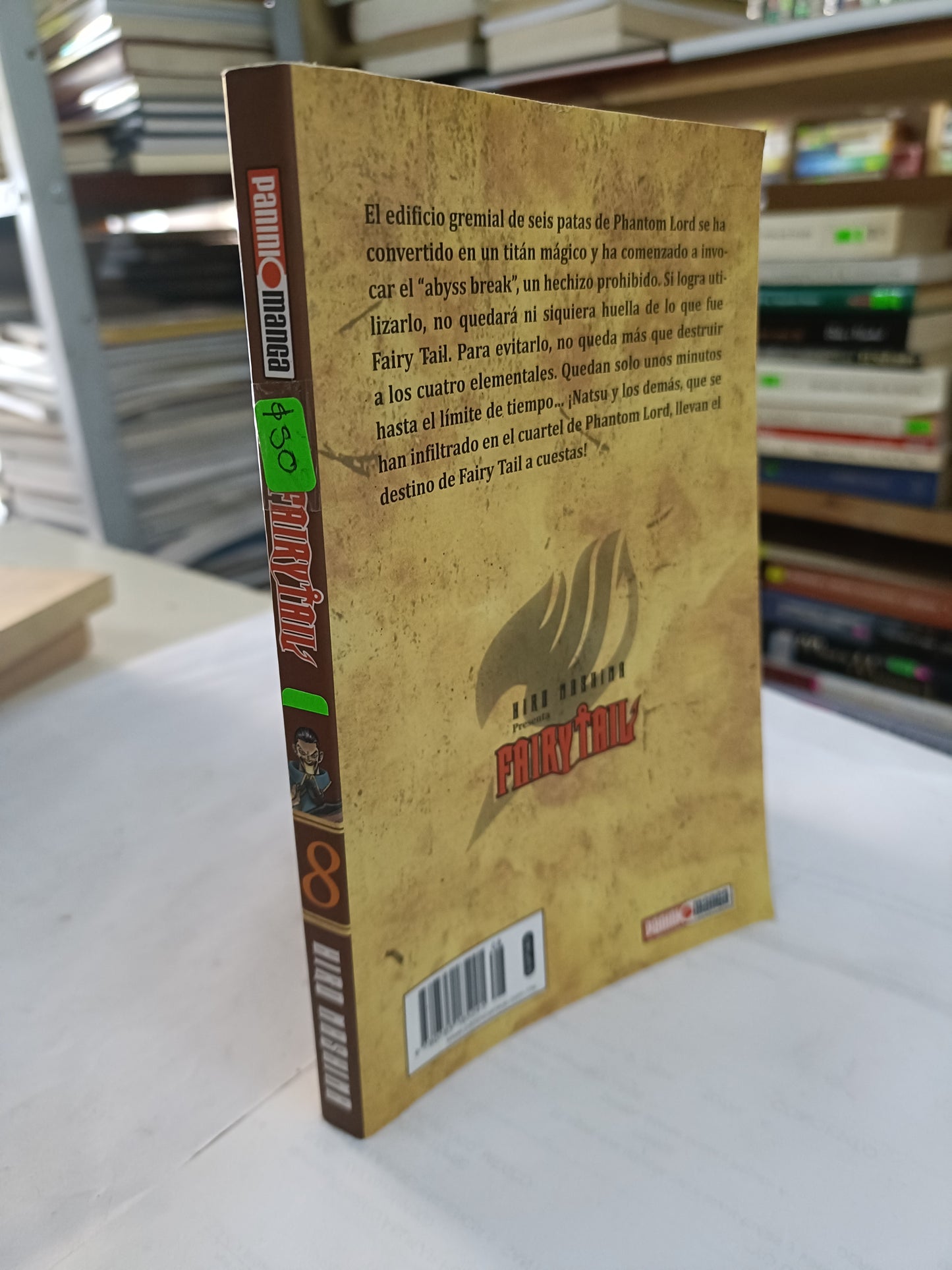 FAIRYTAIL 8 POR HIRO MASHIMA MANGA USADO NOVELA LITERARIO 207