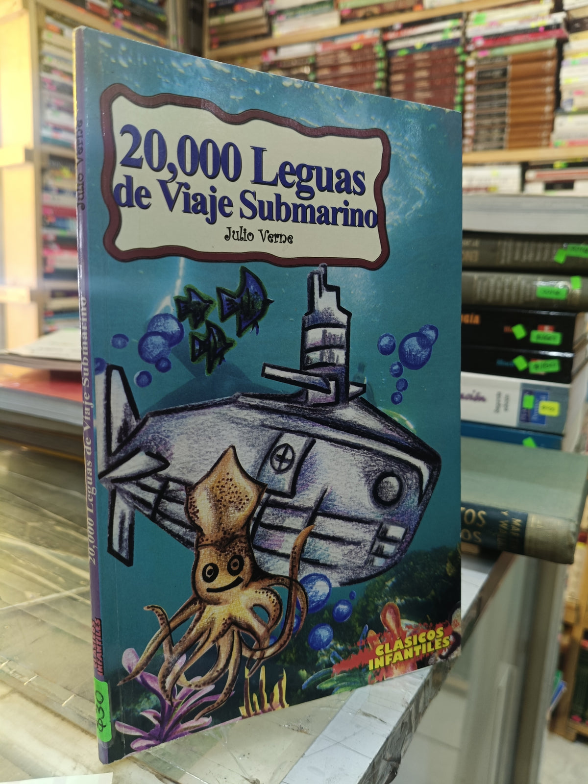 20000 LEGUAS DE VIAJE SUBMARINO POR JULIO VERNE USADO INFANTIL JUAREZ 507