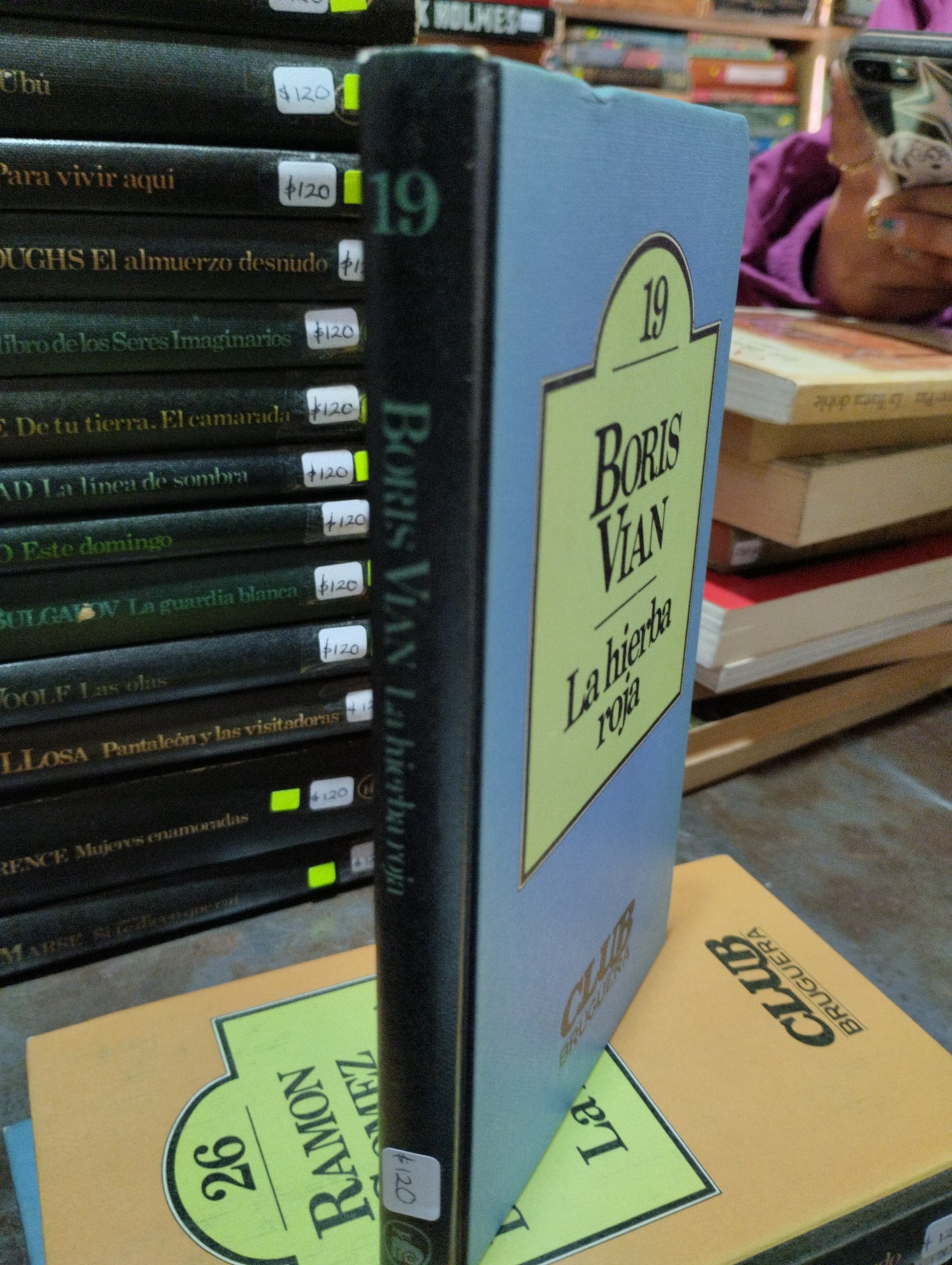 LA HIERBA ROJA POR BORIS VIAN LIBRO USADO NOVELAS ALDAMA