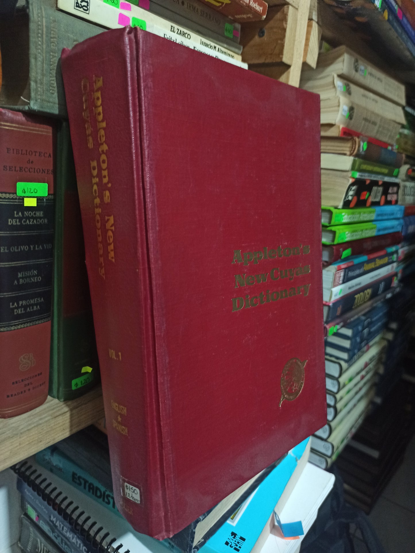 APPLETON'S NEW CUYAS DICTIONARY POR EDITORIAL GROLIER USADO EDUCACIÓN JUÁREZ 2 TOMOS POR $150