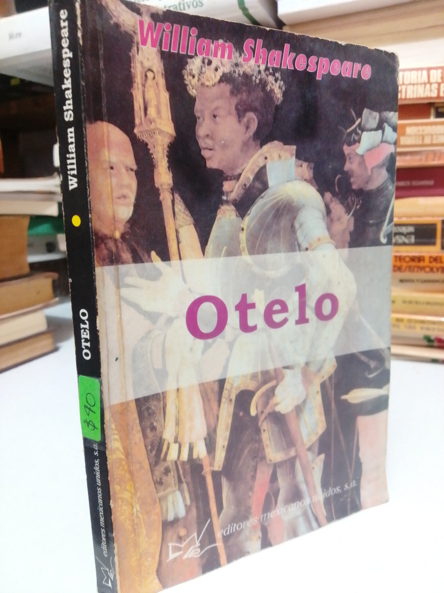 OTELO POR WILLIAM SHAKESPEARE USADO NOVELA JUAREZ
