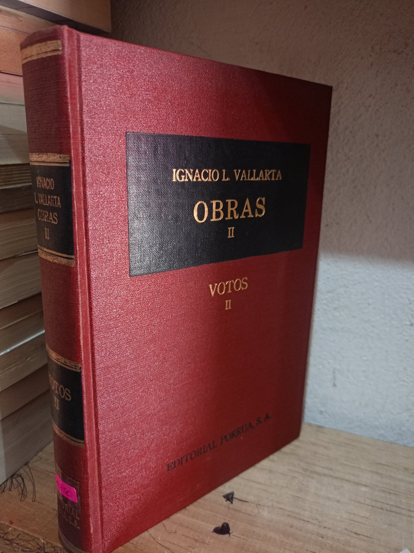 OBRAS II POR IGNACIO L. VALLARTA USADO DERECHO LITERARIO 305