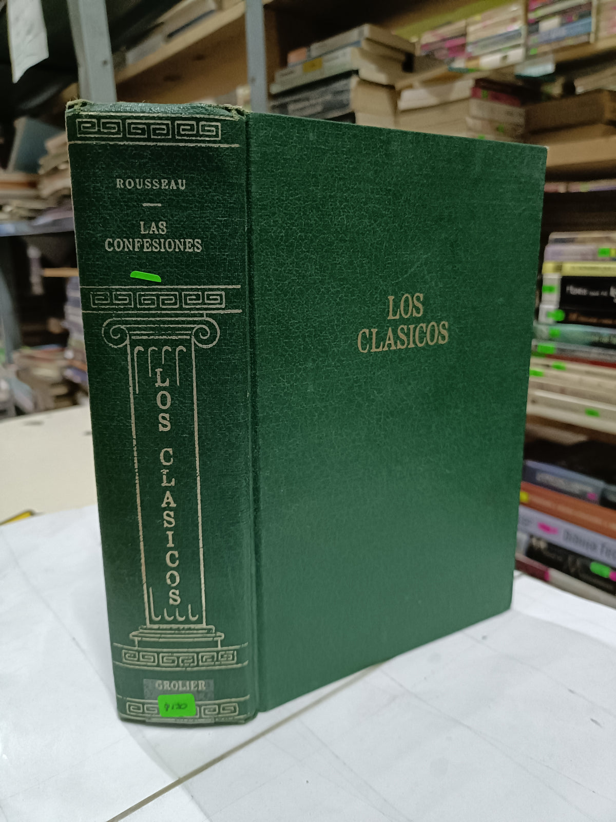 LOS CLASICOS LAS CONFESIONES POR ROUSSEAU USADO NOVELA LITERARIO 207