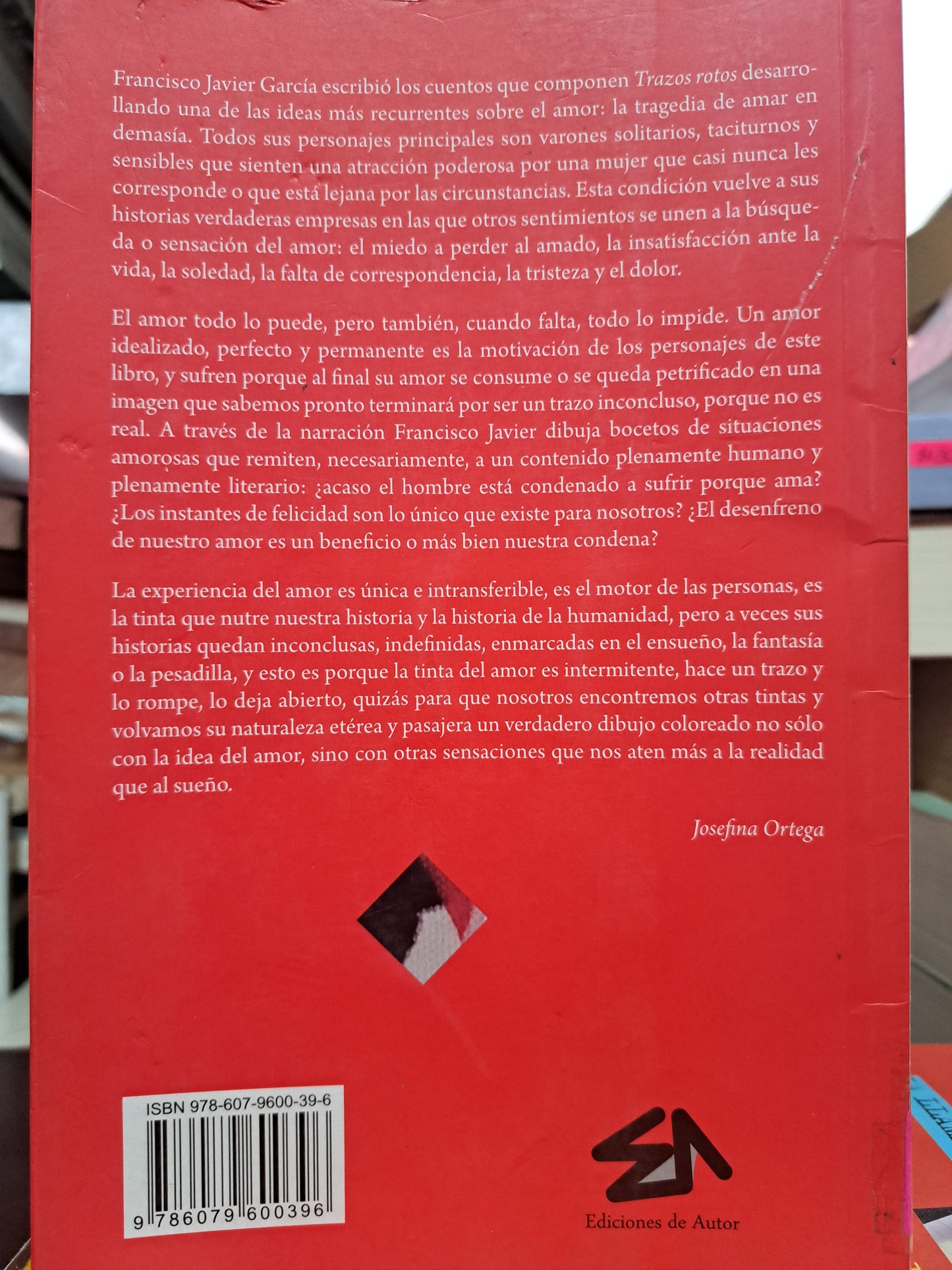 TRAZOS ROTOS FRANCISCO JAVIER GARCÍA USADO NOVELA LITERARIO 305