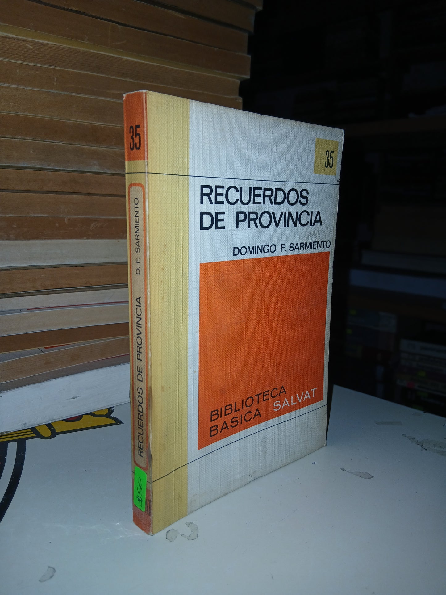 RECUERDOS DE PROVINCIA POR DOMINGO F. SARMIENTO USADO NOVELA LITERARIO 207