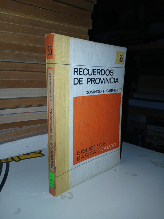 RECUERDOS DE PROVINCIA POR DOMINGO F. SARMIENTO USADO NOVELA LITERARIO 207