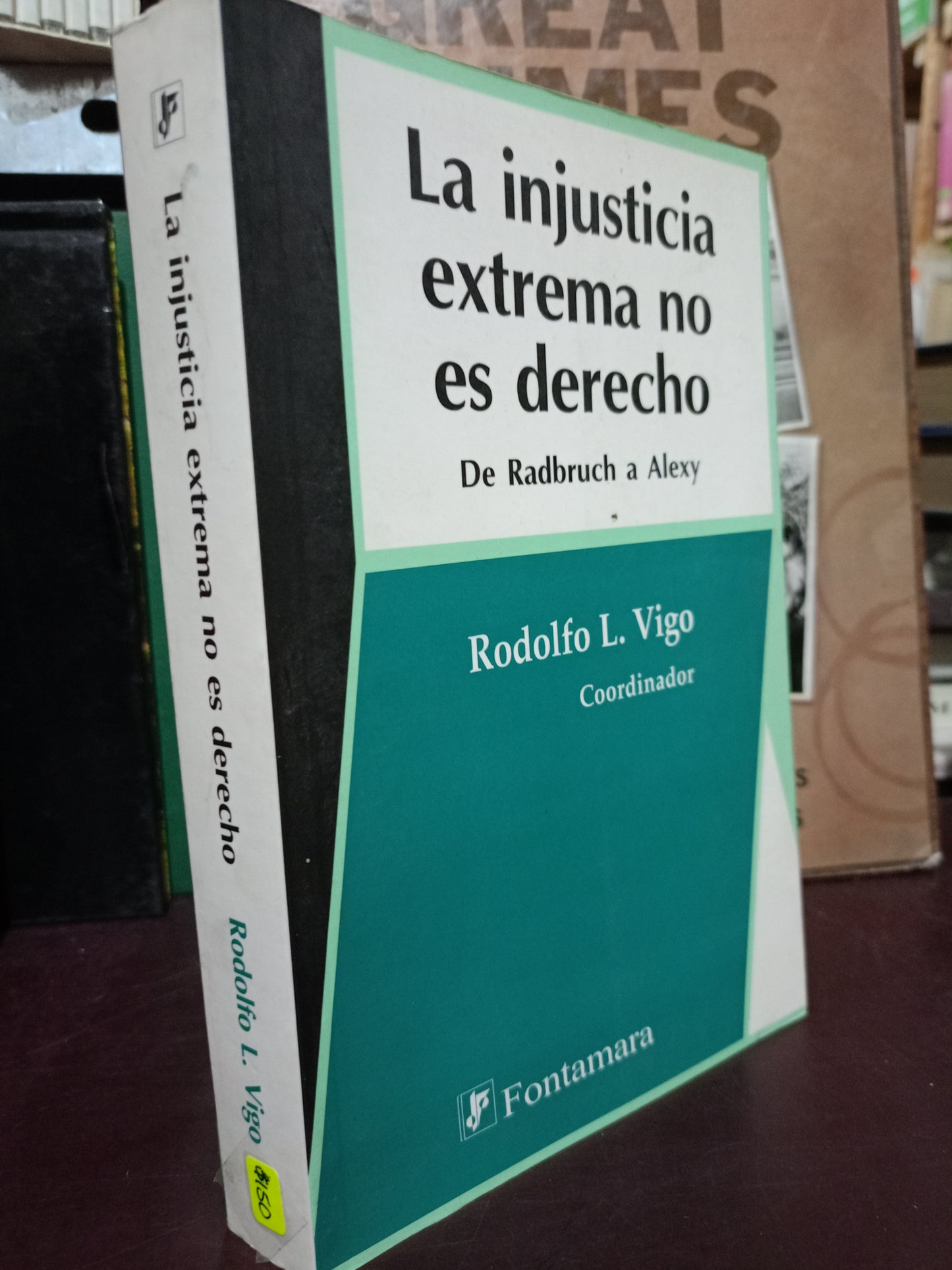 LA INJUSTICIA EXTREMA NO ES DERECHO POR RODOLFO L. VIGO USADO DERECHO LITERARIO 305