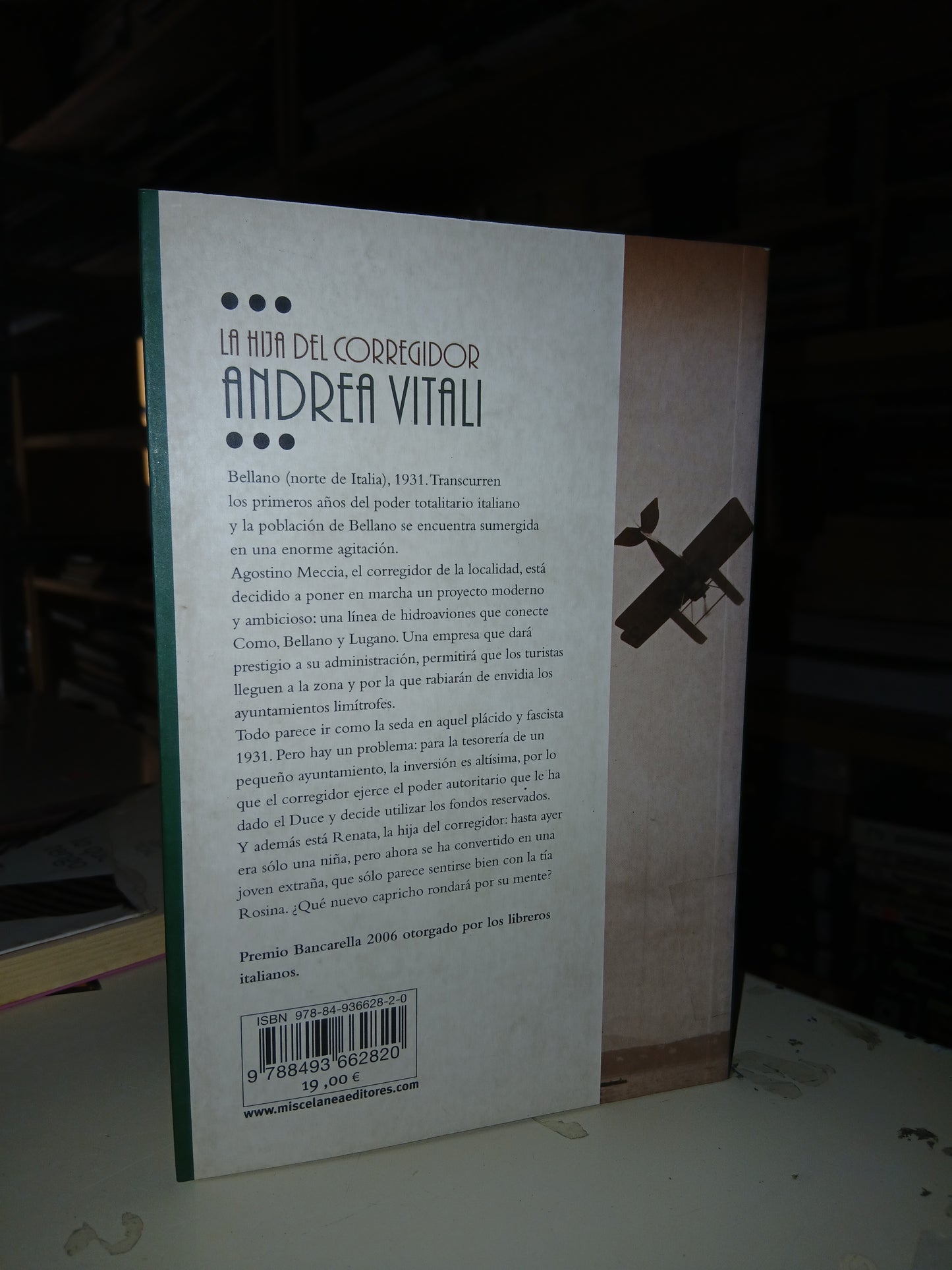 LA HIJA DEL CORREGIDOR POR ANDREA VITALI USADO NOVELA LITERARIO 207