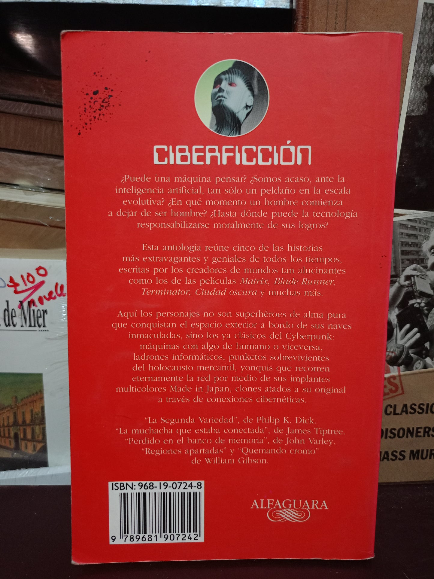 CIBERFICCION (ANTOLOGIA DE CUENTOS) POR RICARDO BERNAL USADO NOVELA LITERARIO 305