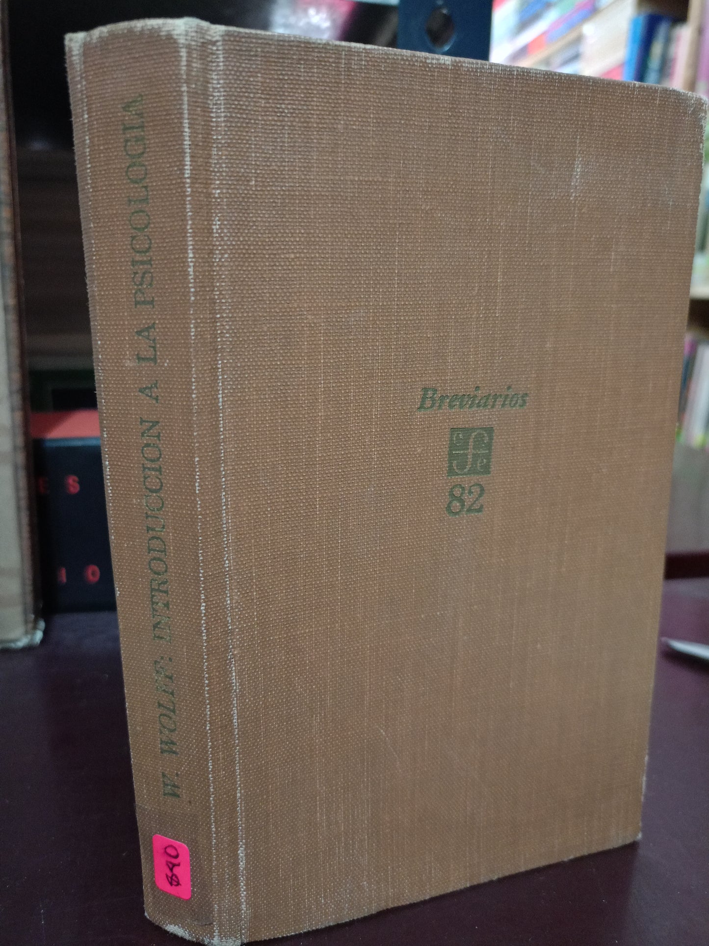 INTRODUCCIÓN A LA PSICOLOGÍA POR WERNER WOLFF USADO PSICOLOGÍA LITERARIO 305
