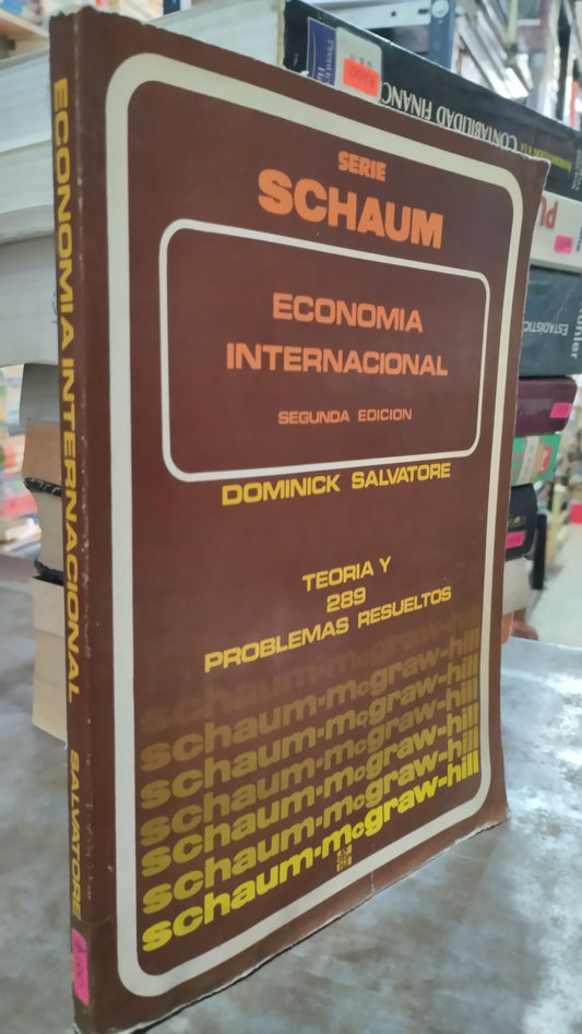 ECONOMIA INTERNACIONAL POR DOMINICK SALVATORE LIBRO USADO ADMINISTRACION ALDAMA
