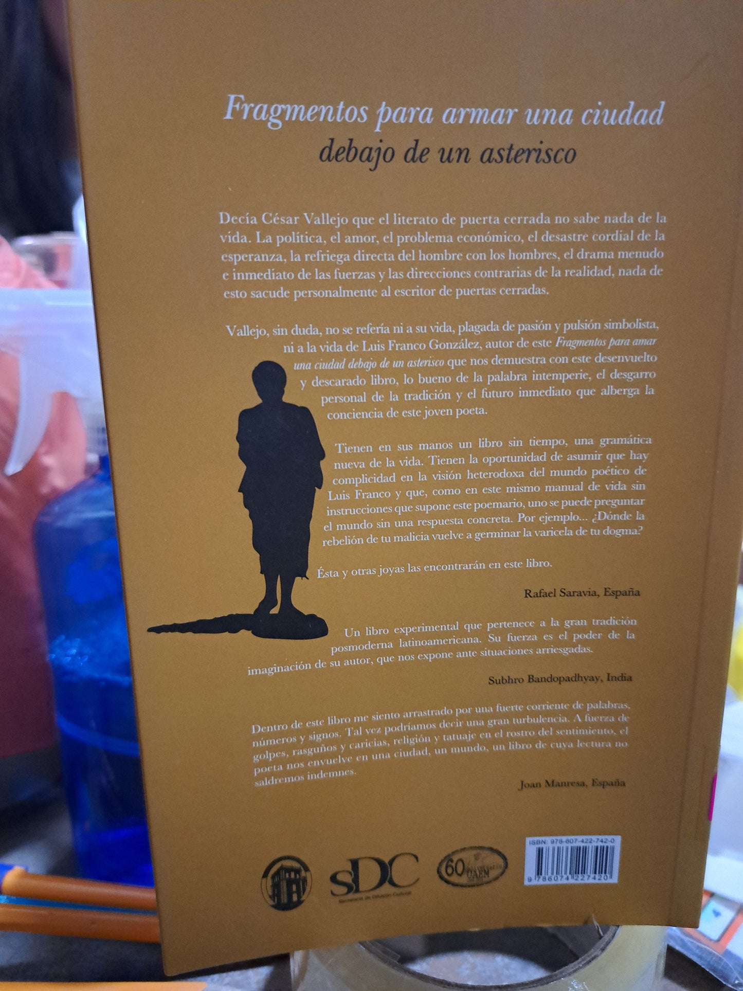 FRAGMENTOS PARA ARMAR UNA CIUDAD DEBAJO DE UN ASTERISCO LUIS FRANCO GONZÁLEZ USADO POESÍA ALDAMA