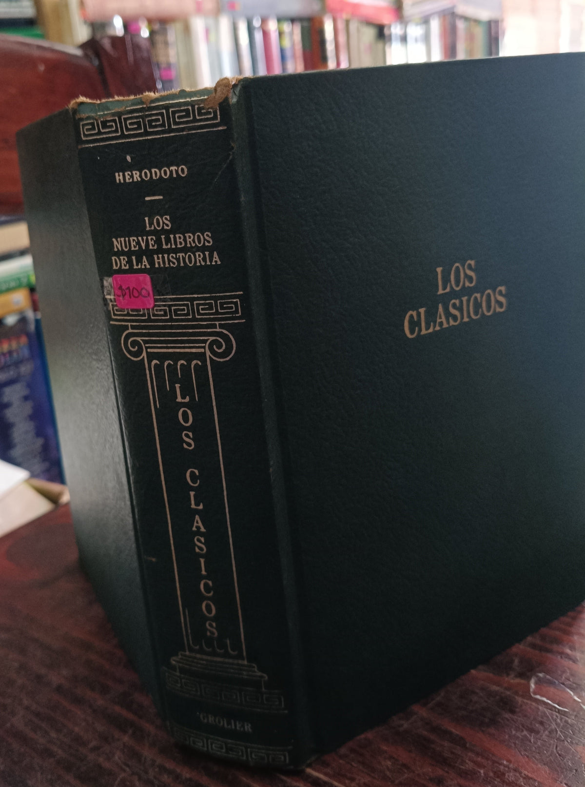 LOS CLASICOS HERODOTO / LOS NUEVE LIBROS DE LA HISTORIA  GROLIER USADO NOVELA LITERARIO 305