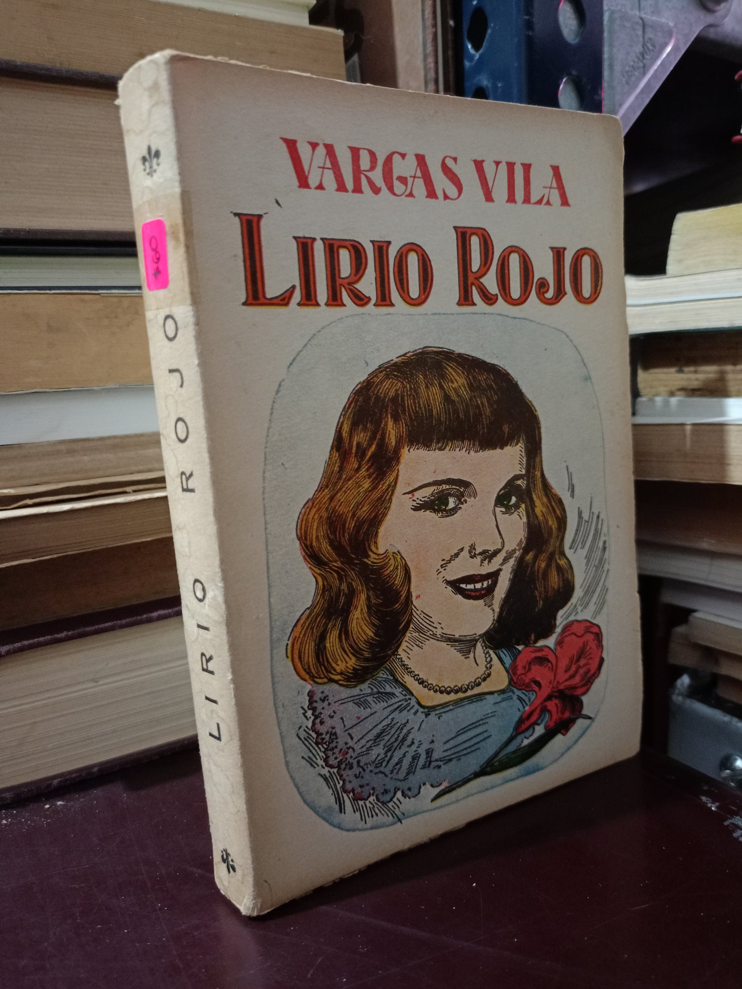 LIRIO ROJO VARGAS VILA USADO NOVELA LITERARIO 305