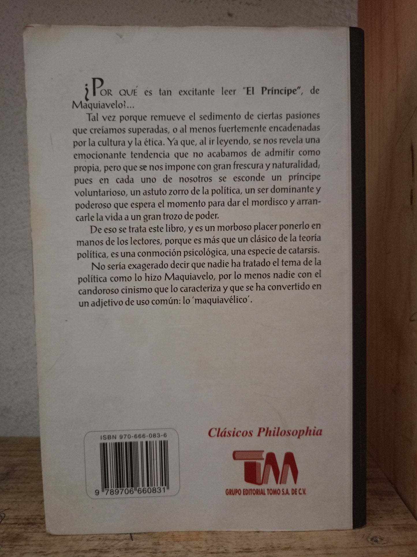 EL PRÍNCIPE POR NICOLÁS MAQUIAVELO USADO NOVELA LITERARIO 305