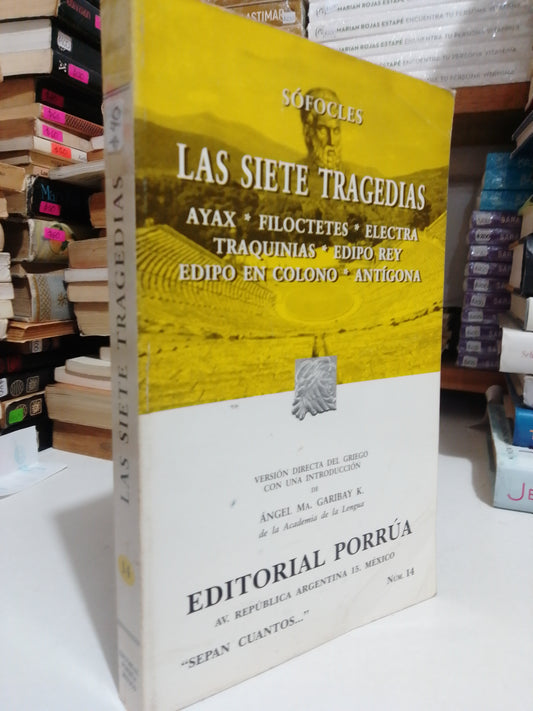 LAS SIETE TRAGEDIAS POR SÓFOCLES USADO NOVELA JUÁREZ