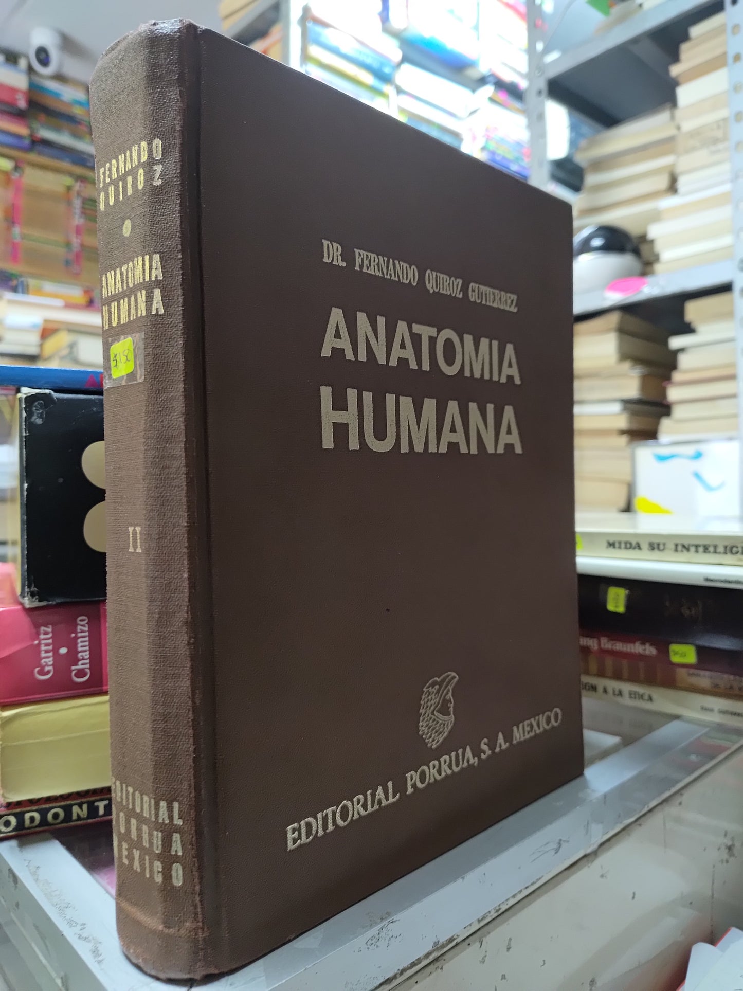 ANATOMIA HUMANA POR FERNANDO QUIROZ GUTIERREZ USADO SALUD JUAREZ 515