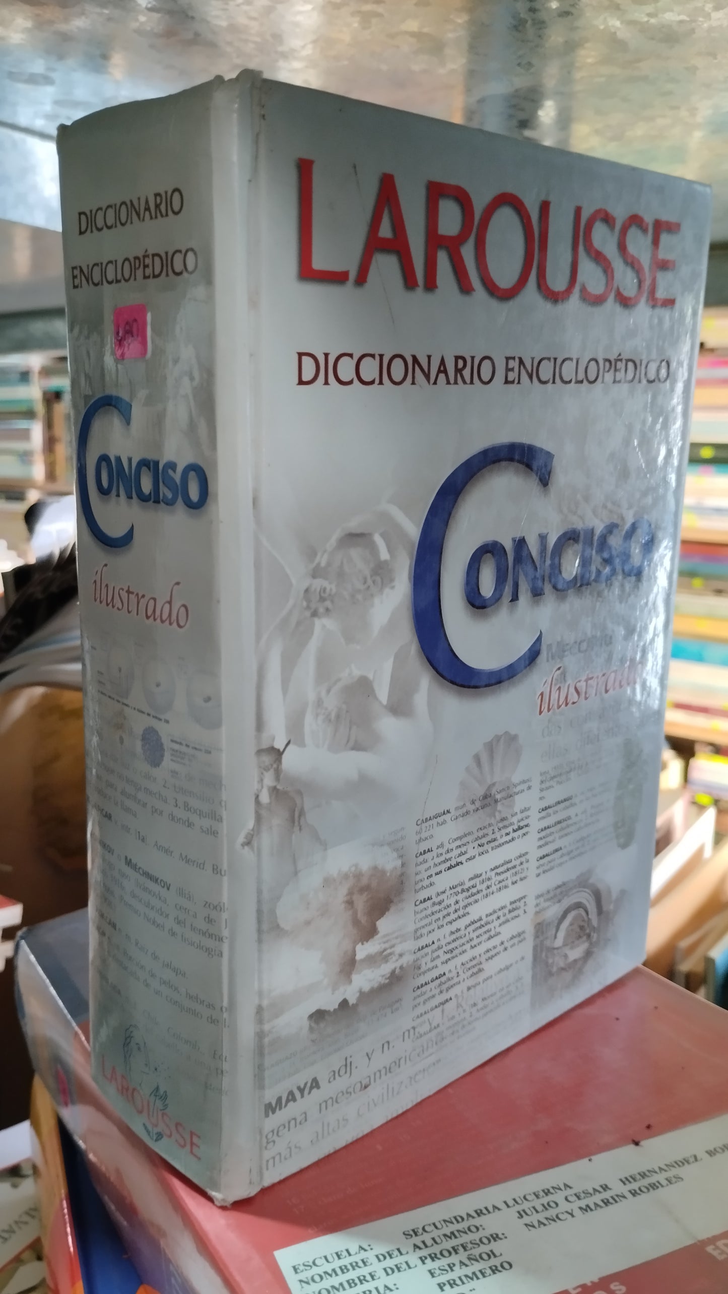 DICCIONARIO ENCICLOPEDICO CONCISO ILUSTRADO LAROUSSE LIBRO USADO EDUCACIÓN ALDAMA