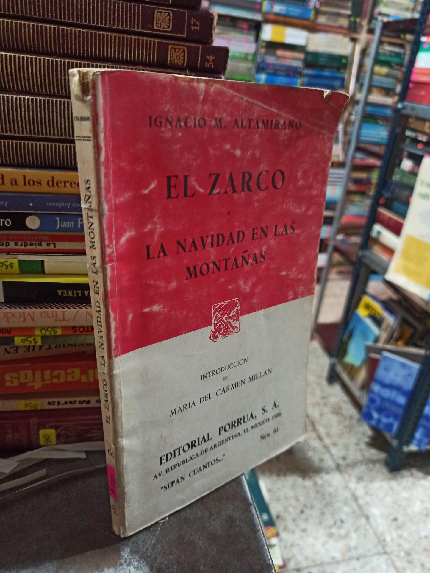 EL ZARCO LA NAVIDAD EN LAS MONTAÑAS POR IGNACIO M. ALATAMIRANO USADO NOVELAS ALDAMA