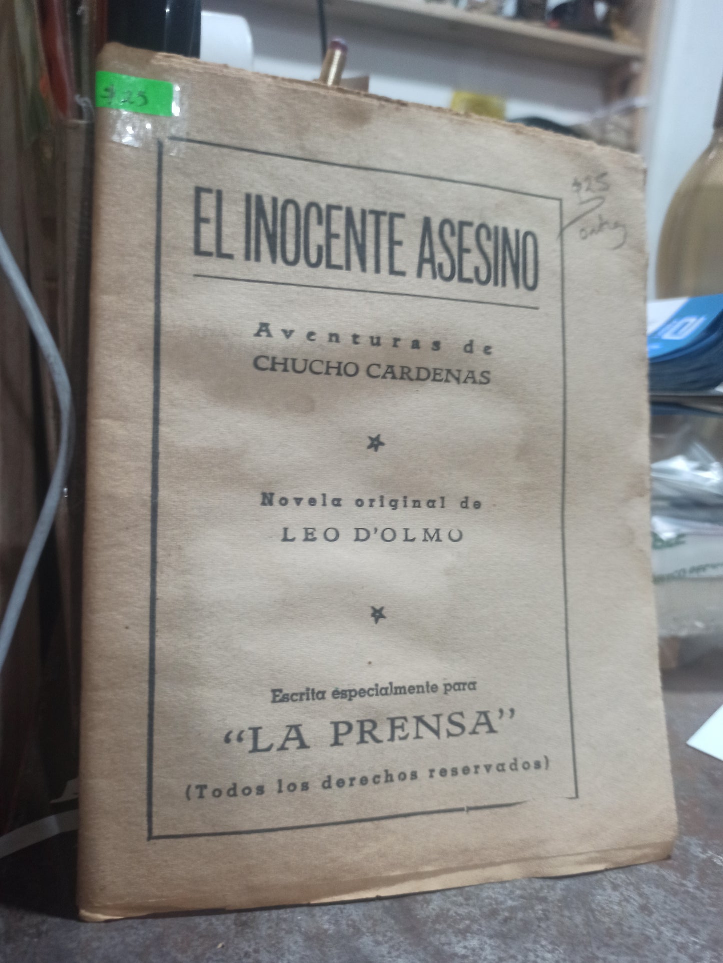 EL INOCENTE ASESINO POR LEO D'OLMO USADO ANTIGUOS ALDAMA