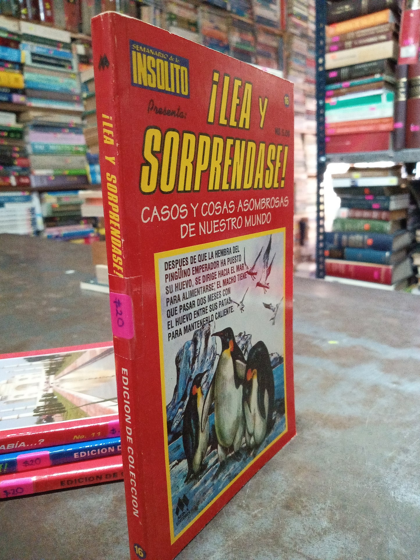 CASOS Y COSAS ASOMBROSAS DE NUESTRO MUNDO POR SEMANARIS INSOLITO USADO NOVELA ALDAMA