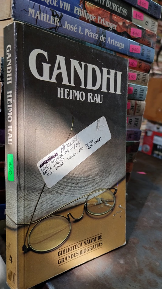 GANDHI POR HEIMO RAU LIBRO USADO HISTORIA ALDAMA