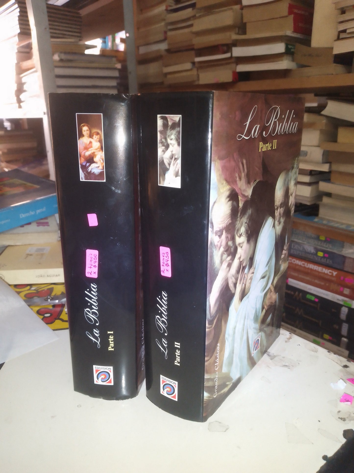 LA BIBLIA PARTE I Y PARTE II (2 TOMOS POR $450) USADO RELIGIÓN LITERARIO 207