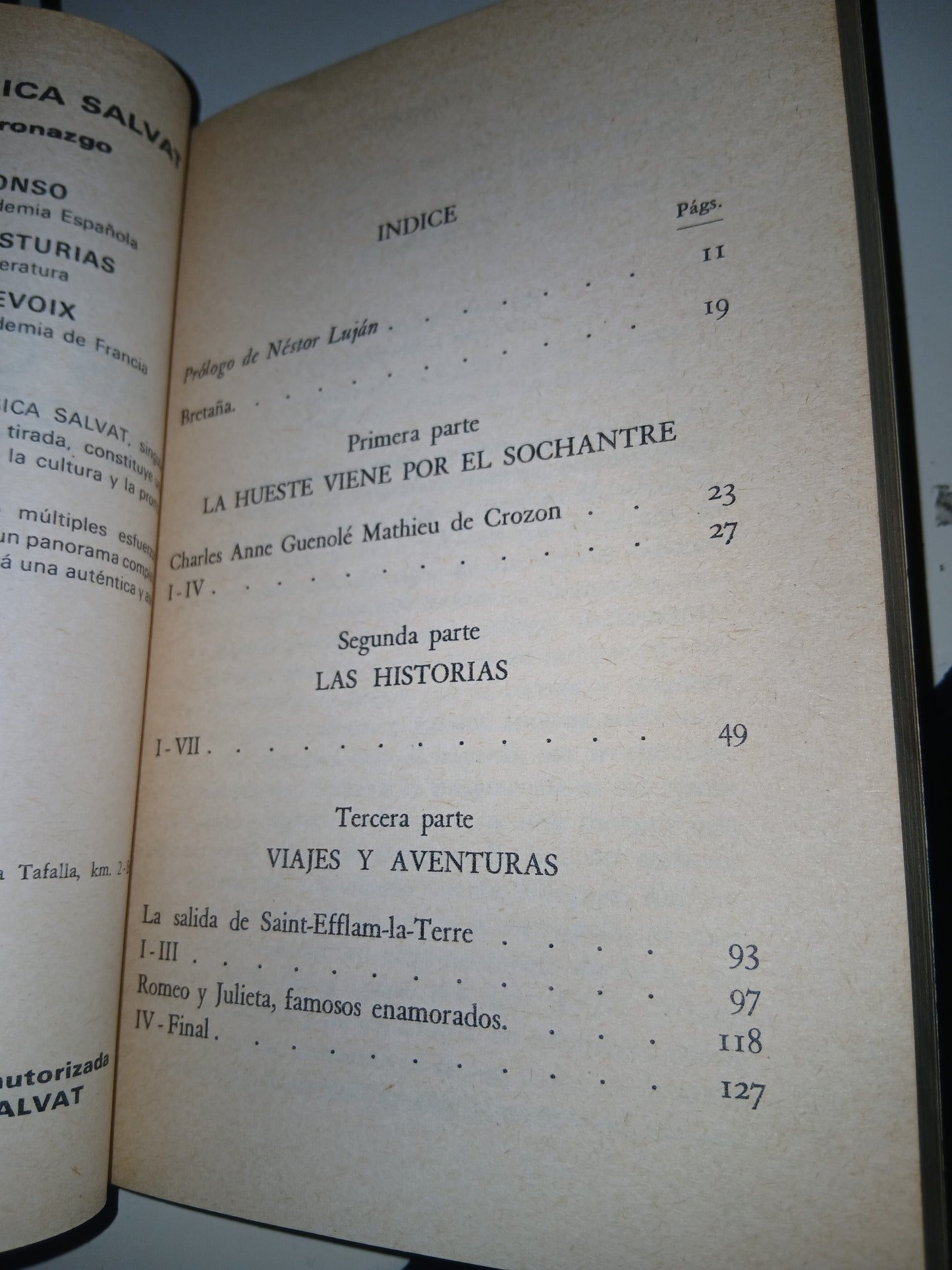 LAS CRÓNICAS DEL SOCHANTRE POR ÁLVARO CUNQUEIRO USADO NOVELA LITERARIO 207
