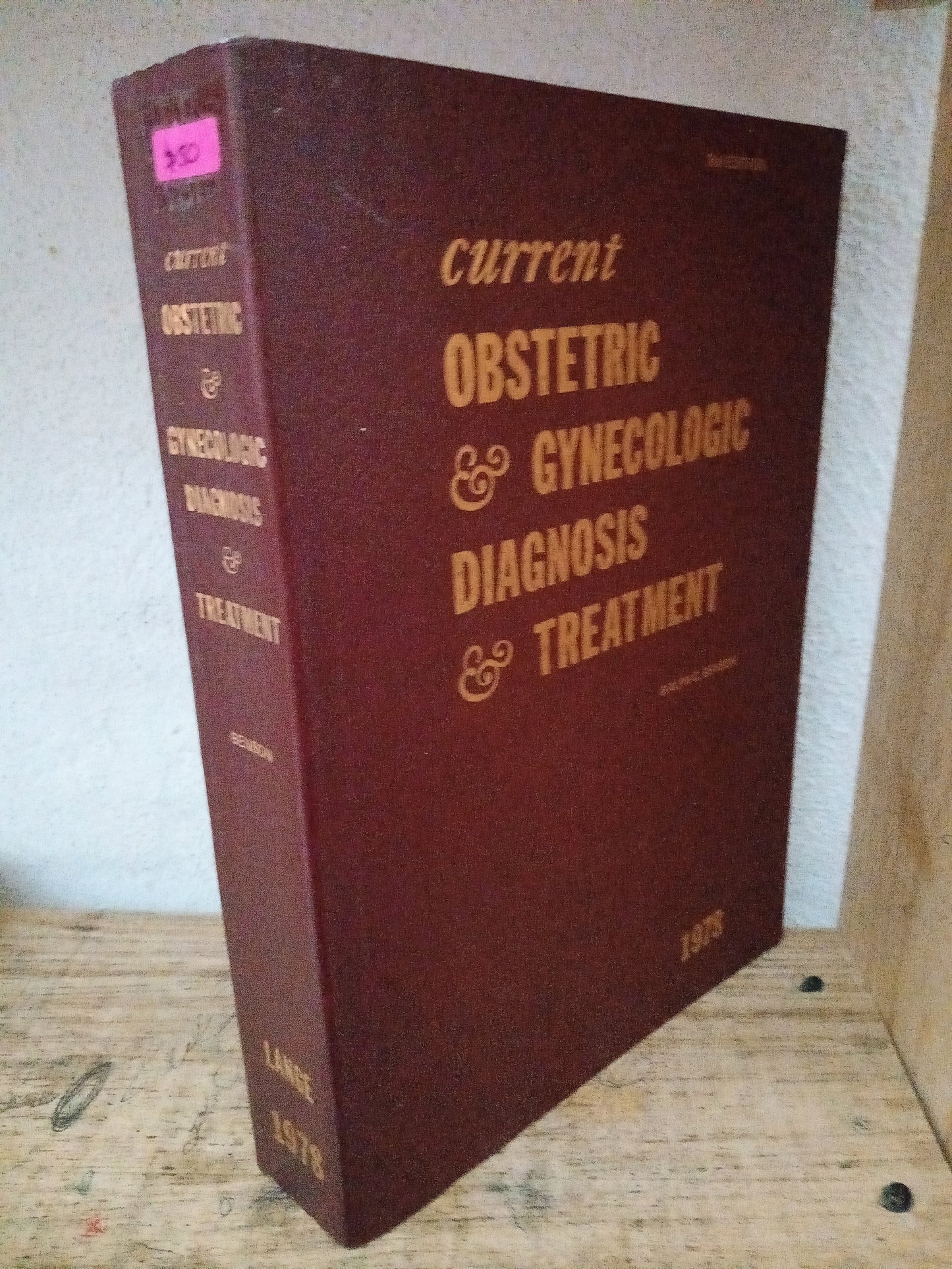 CURRENT OBSTETRIC E GYNECOLOGIC DIAGNOSIS E TREATMENT POR RALHP C. BENSON USADO SALUD LITERARIO 305