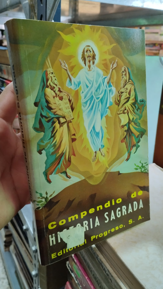 COMPENDIO DE HISTORIA SAGRADA POR EDITORIAL PROGRESO LIBRO USADO RELIGION ALDAMA