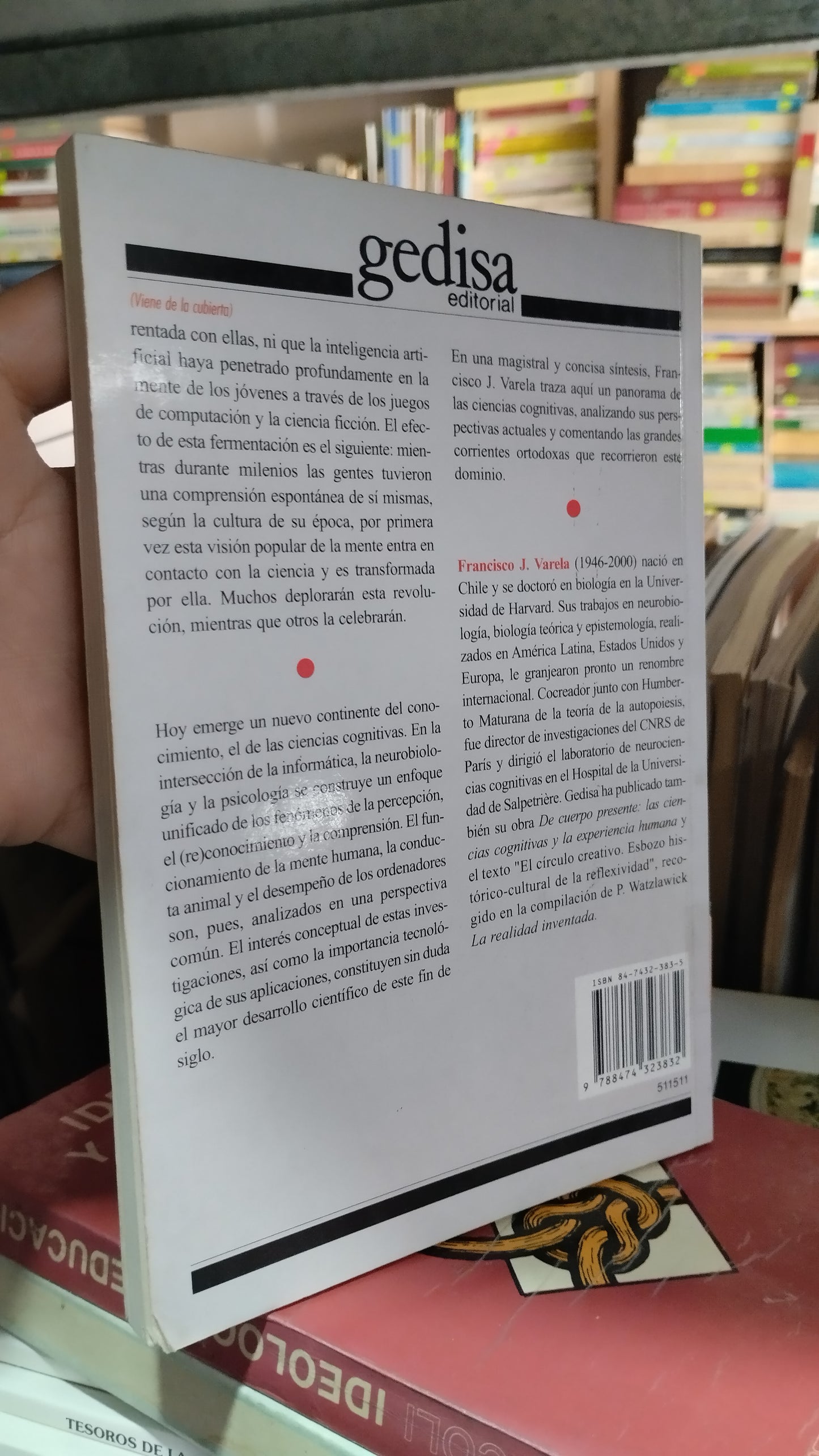 CONOCER POR FRANCISCO J VARELA LIBRO USADO EDUCACIÓN ALDAMA