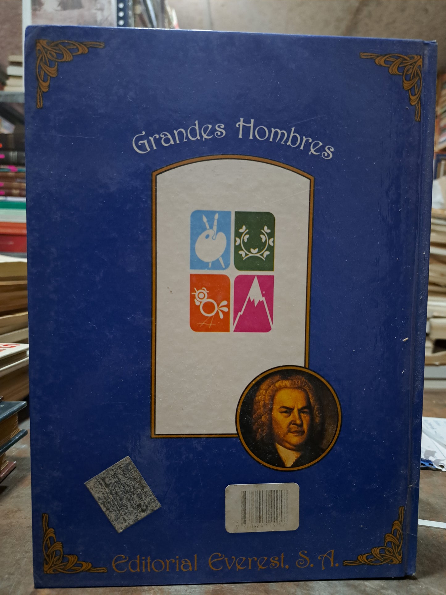 JUAN SEBASTIAN BACH GRANDES HOMBRES USADO ARTE ALDAMA