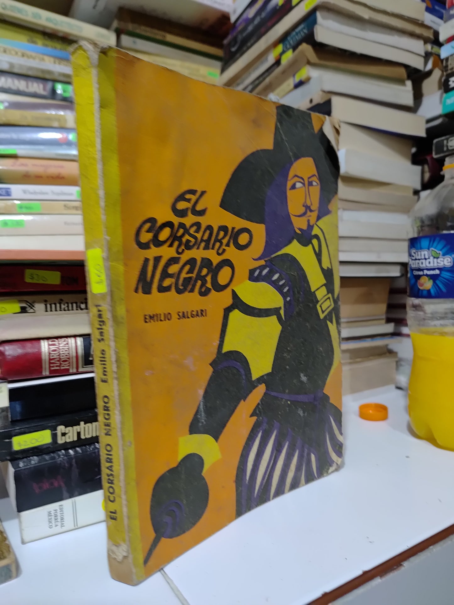 EL CORSARIO NEGRO POR EMILIO SALGARI USADO NOVELAS JUAREZ