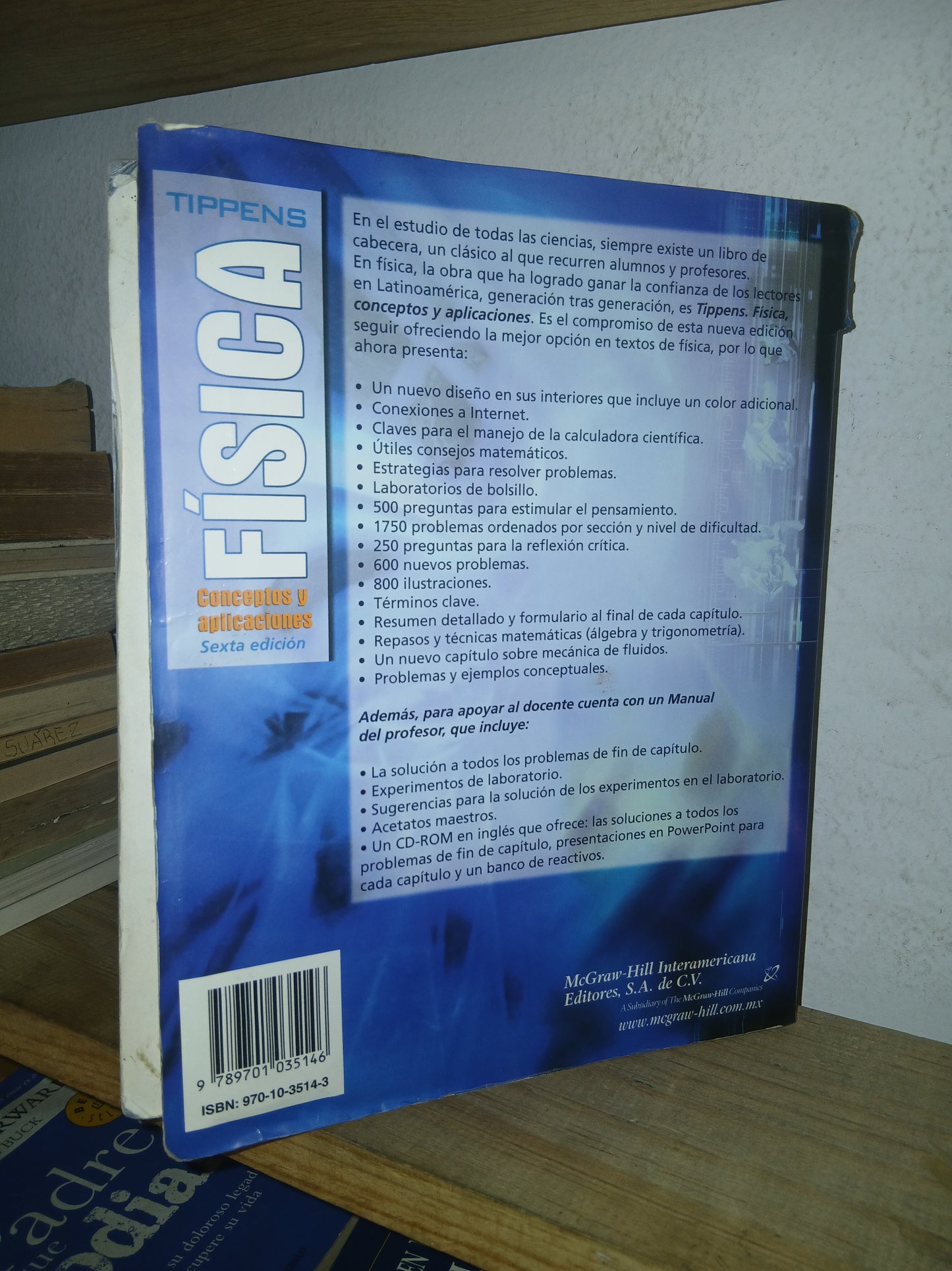 FÍSICA CONCEPTOS Y APLICACIONES POR PAUL E. TIPPENS USADO FÍSICA LITERARIO 207