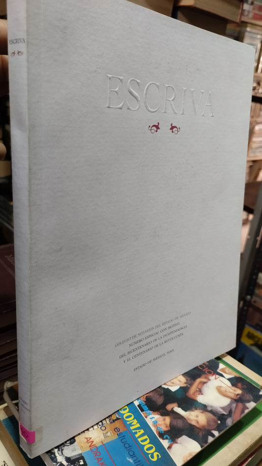 ESCRIVA POR EL COLEGIO DE NOTARIOS DEL ESTADO DE MEXICO LIBRO USADO NOVELAS ALDAMA